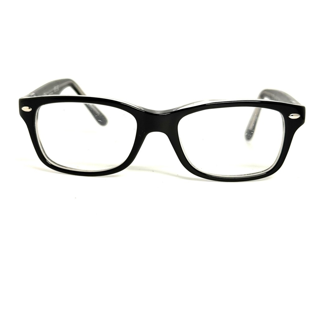 Ray-Ban RB 1531 3529 Black Clear Rectangular Eyeglasses Frames 48-16-130